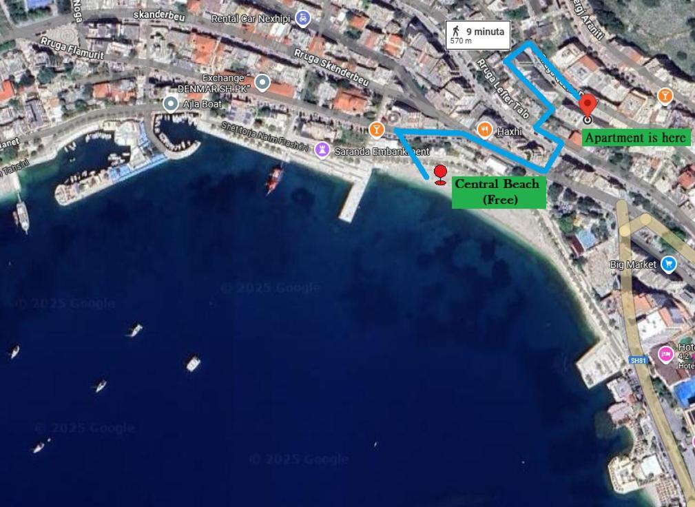 Rose Sea View Apartment Sarandë Exteriör bild